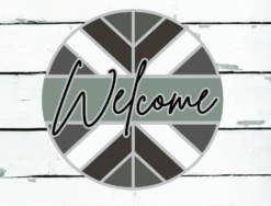 Welcome Boho Star DIY Sign Kit | DIY Paint Party Set | Round Door Hanger Sign