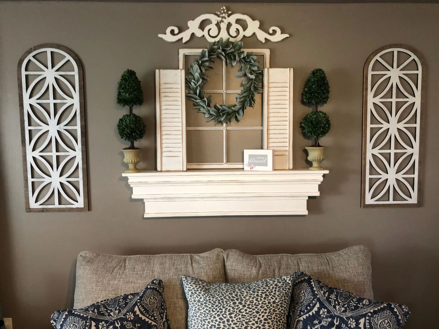 Set Of Church Window Wall Decor | Farmhouse Window | Wooden Arch | Arched Frame | Cathedral Window Frame 6 Set Of Church Window Wall Decor | Farmhouse Window | Wooden Arch | Arched Frame | Cathedral Window Frame - Image 6