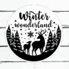 Winter Wonderland Round DIY Sign Kit | DIY Paint Party Set