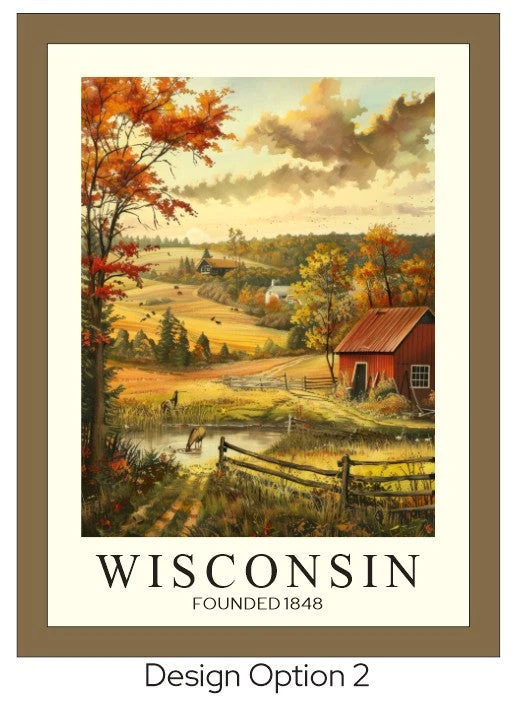 Wisconsin Barn Framed Wood Print | Cabin Decor | Nature-Inspired Wisconsin Gift 8 Wisconsin Barn Framed Wood Print | Cabin Decor | Nature-Inspired Wisconsin Gift - Image 8