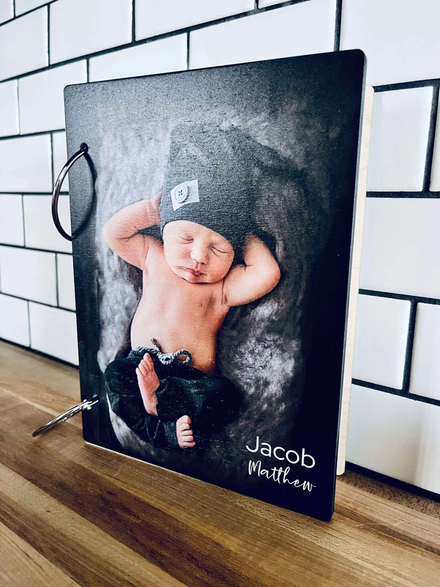 Newborn Baby Card Keeper With Photo Cover |Personalized Baby Memory Book With Name | Keepsake Binder For Baby Shower Cards & Milestone Notes 3 Newborn Baby Card Keeper With Photo Cover |Personalized Baby Memory Book With Name | Keepsake Binder For Baby Shower Cards & Milestone Notes - Image 3