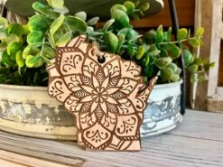 Wisconsin Mandala Ornament | Wisconsin Christmas Decor