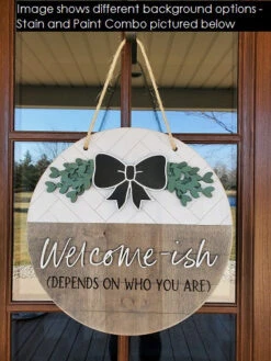 Dogs Welcome People Tolerated Front Door Sign | Round Porch Door Hanger Sign | Funny Porch Sign | Farmhouse Porch Sign -The Farmer’s Wife WI Deals Store add3 f440f963 ffdd 48a0 b007 efa1d0a15eaf