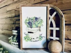 Farm To Table Herb Kitchen Sign Set – Framed Botanical Wall Art – Fresh Picked Herbs, Parsley Sage Mint Basil Thyme – Rustic Farmhouse Kitchen Decor -The Farmer’s Wife WI Deals Store b402b097 632d 479b ba65 a020c2c66c60