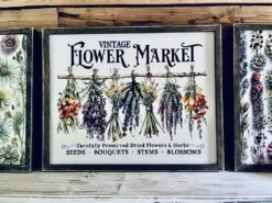 Vintage Flower Market Sign Set – Wildflower Wall Art – Botanical Framed Prints – Garden-Inspired Farmhouse Decor – UV Printed Wood Signs 18 Vintage Flower Market Sign Set – Wildflower Wall Art – Botanical Framed Prints – Garden-Inspired Farmhouse Decor – UV Printed Wood Signs -The Farmer’s Wife WI Deals Store b5f3ee66 ba44 44c4 886d c38c6e1904ac