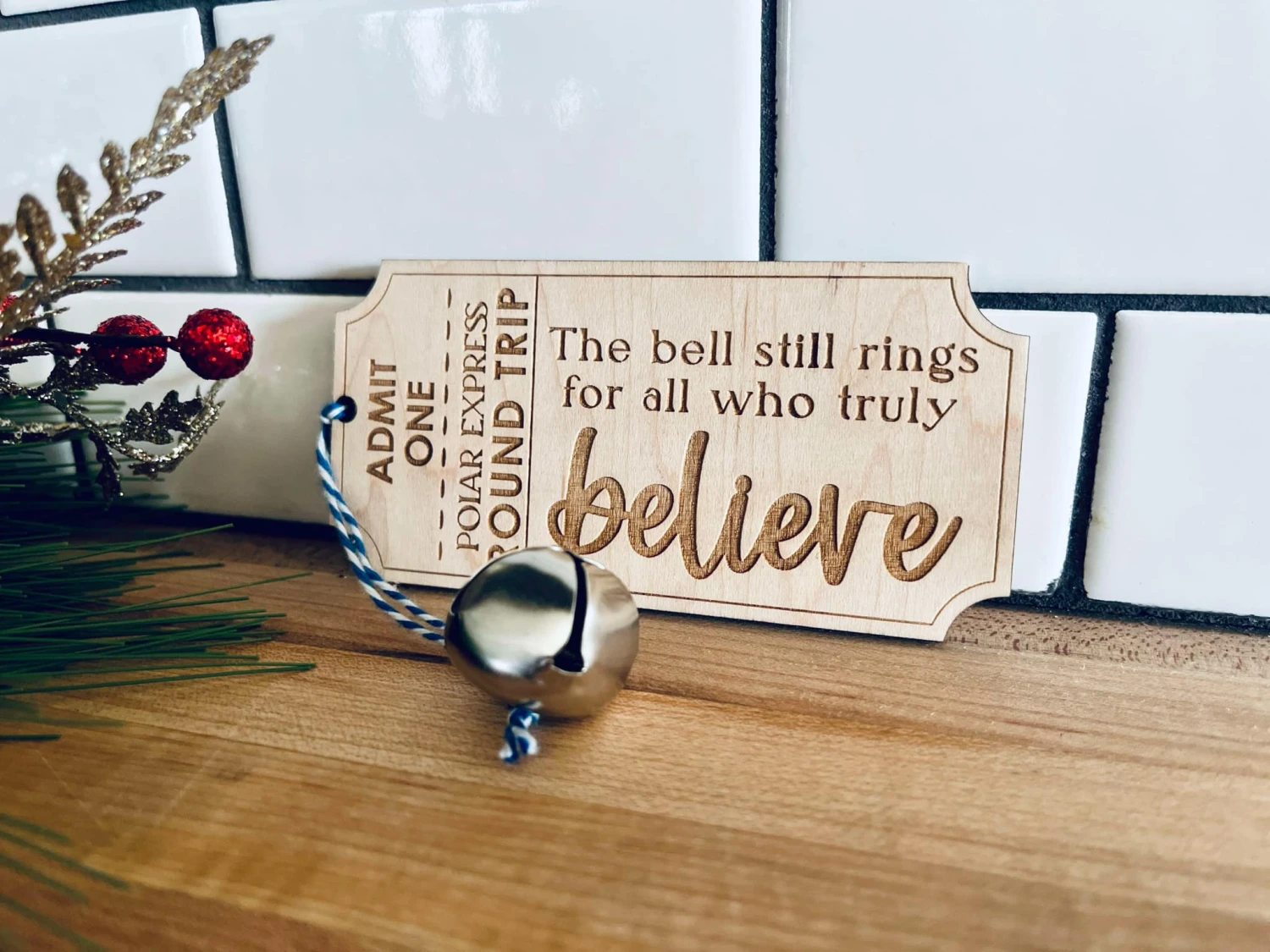 Polar Express Ticket Ornament | Yearly Tradition | Ornament With Jingle Bell | Christmas Ornament For Kids | The Bell Still Rings For All Who Truly Believe 3 Polar Express Ticket Ornament | Yearly Tradition | Ornament With Jingle Bell | Christmas Ornament For Kids | The Bell Still Rings For All Who Truly Believe - Image 3