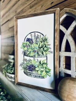 Farm To Table Herb Kitchen Sign Set – Framed Botanical Wall Art – Fresh Picked Herbs, Parsley Sage Mint Basil Thyme – Rustic Farmhouse Kitchen Decor -The Farmer’s Wife WI Deals Store bde58917 f067 48c6 b19a fe6917eb1aed