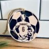 Personalized Sports Ornament | Custom Soccer Player Ornament | Kid's Yearly Christmas Ornament | Christmas Ornament For Kids