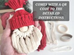 Macrame Gnome Ornament DIY KIT -The Farmer’s Wife WI Deals Store c250117e10167929d4854ad32cf827a5e0711eb5977deefcb9c8070f70c06291