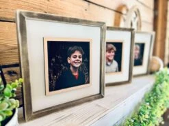 Custom Framed Square Photo Sign With Raised Border – UV-Printed Wood Picture Display | Personalized Wall Art | Rustic Farmhouse Style
