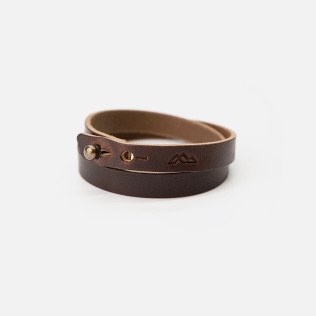 Teton Wrap Bracelet: Nut Brown / Small/Medium 1 Teton Wrap Bracelet: Nut Brown / Small/Medium