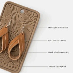 Handcrafted Full-Grain Leather Double Hoop Earrings: Natural -The Farmer’s Wife WI Deals Store d3575f2dd1de5ca6b60cebe225111074293ac43adea09ee522809f7109e44758