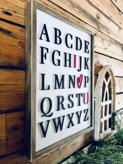 Alphabet I Love You Farmhouse Sign | Nursery Sign | Playroom Sign 6 Alphabet I Love You Farmhouse Sign | Nursery Sign | Playroom Sign -The Farmer’s Wife WI Deals Store d91a76d0 ee79 4a4b aa46 3d221b6b4d9a