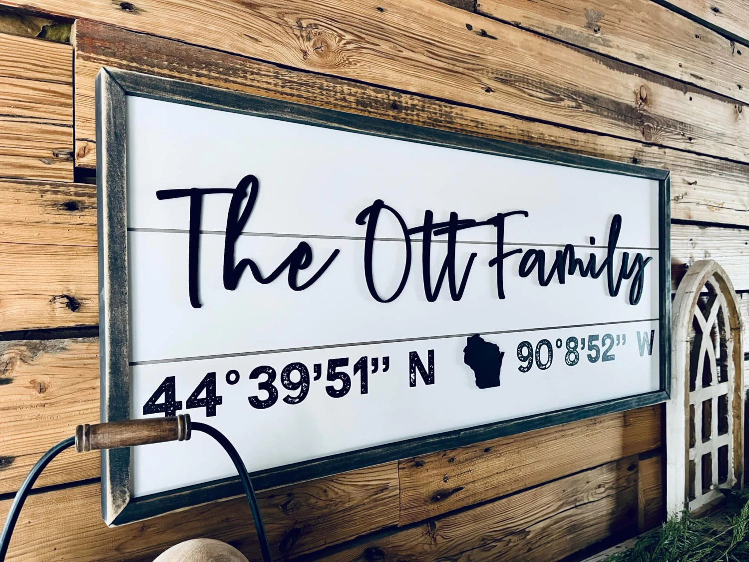 Personalized Family Name Sign With Home Coordinates | Custom Latitude & Longitude Sign 5 Personalized Family Name Sign With Home Coordinates | Custom Latitude & Longitude Sign - Image 5