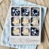 Fun Wisconsin Tic Tac Toe Travel Game – Laser Cut Wood With Cheese & Cow Print Pieces