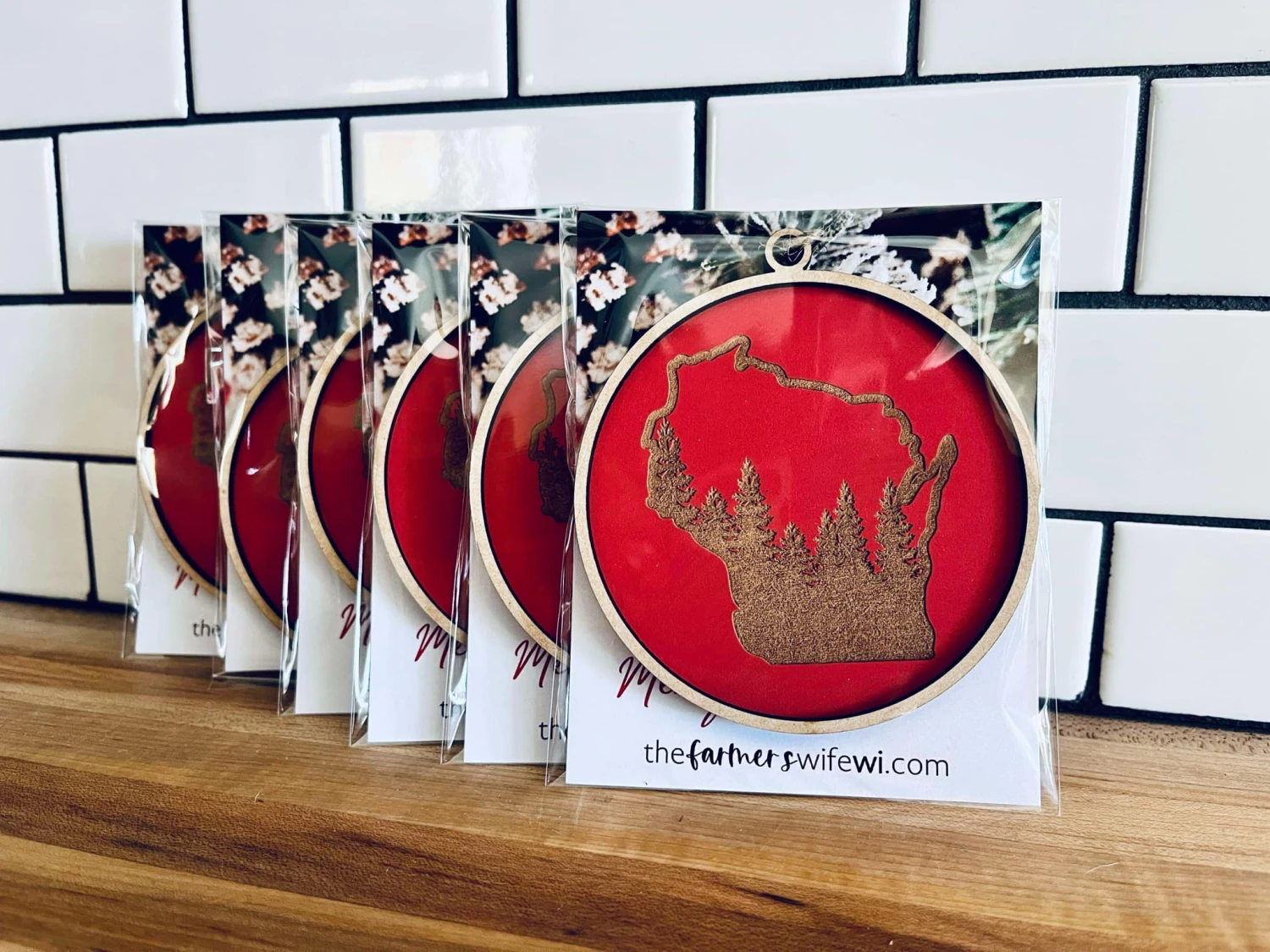 Wisconsin Christmas Ornament | Wisconsin Northern Woods 3 Wisconsin Christmas Ornament | Wisconsin Northern Woods - Image 3