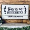 Personalized "This Is Us" Family Name Sign | Custom Farmhouse Wall Decor