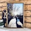Personalized UV Printed Wedding Photo On Wood | Rustic Farmhouse Chic Custom Framed Art | Wedding Keepsake | Customizable Frame Color