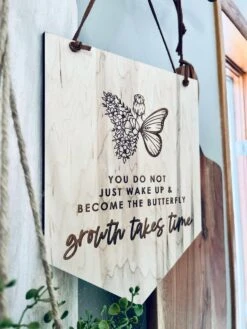 Growth Takes Time" Engraved Maple Wood Sign - Inspirational Wall Decor - Butterfly And Floral Design - Motivational Gift For Home Or Office 10 Growth Takes Time" Engraved Maple Wood Sign - Inspirational Wall Decor - Butterfly And Floral Design - Motivational Gift For Home Or Office -The Farmer’s Wife WI Deals Store fb36bd58 9918 4b6b 9458 9f4db1b2b13f