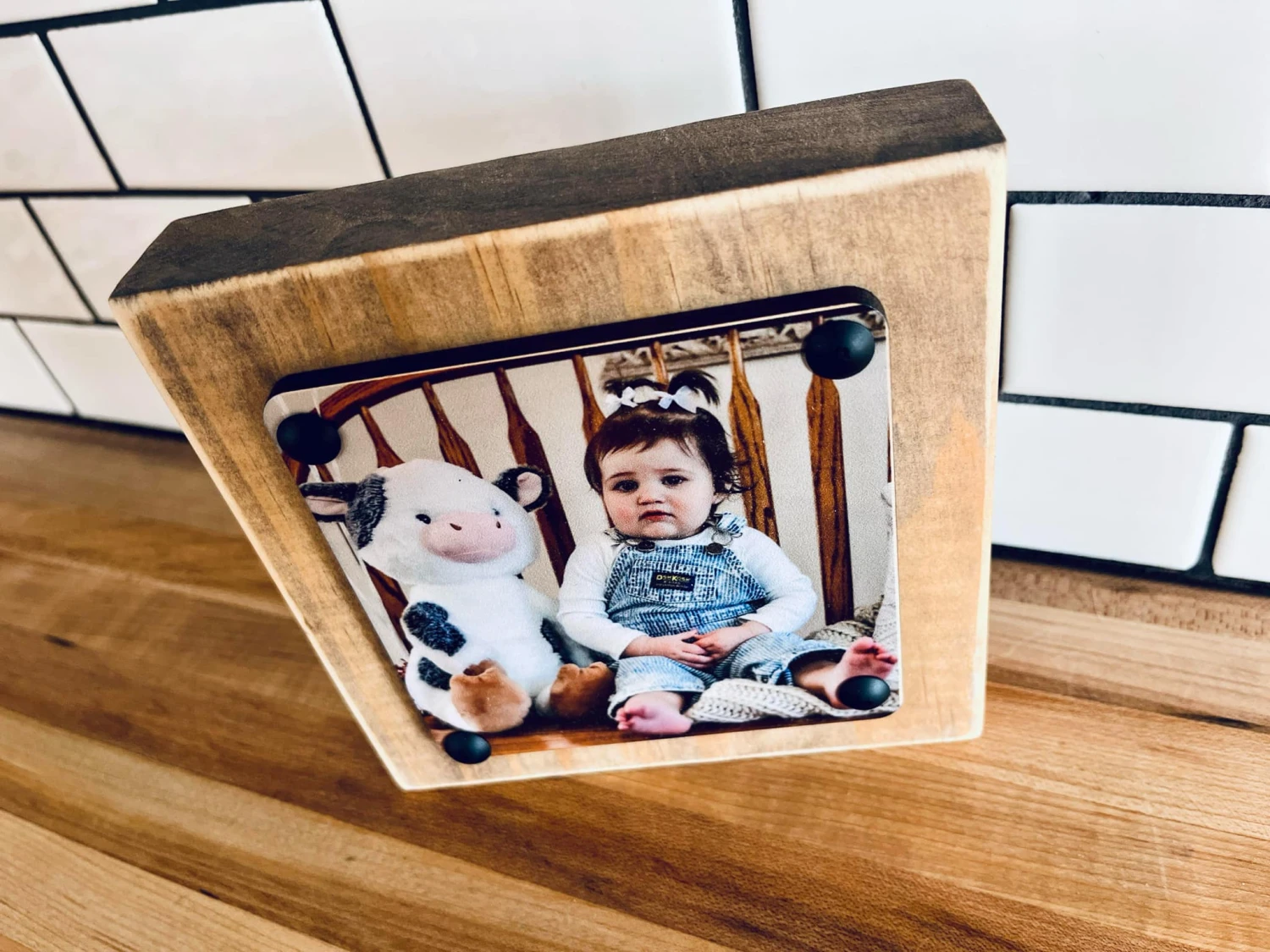 Personalized Photo Block Shelf Sitter – Custom Wood Picture Display 4 Personalized Photo Block Shelf Sitter – Custom Wood Picture Display - Image 4