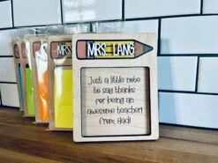 Personalized Teacher Gift Sticky Note Holder | Custom Name Wood Desk Accessory | End Of Year Teacher Appreciation Gift Idea 12 Personalized Teacher Gift Sticky Note Holder | Custom Name Wood Desk Accessory | End Of Year Teacher Appreciation Gift Idea -The Farmer’s Wife WI Deals Store fea038c7 df7a 449e 874d 16f8d00dcfa9