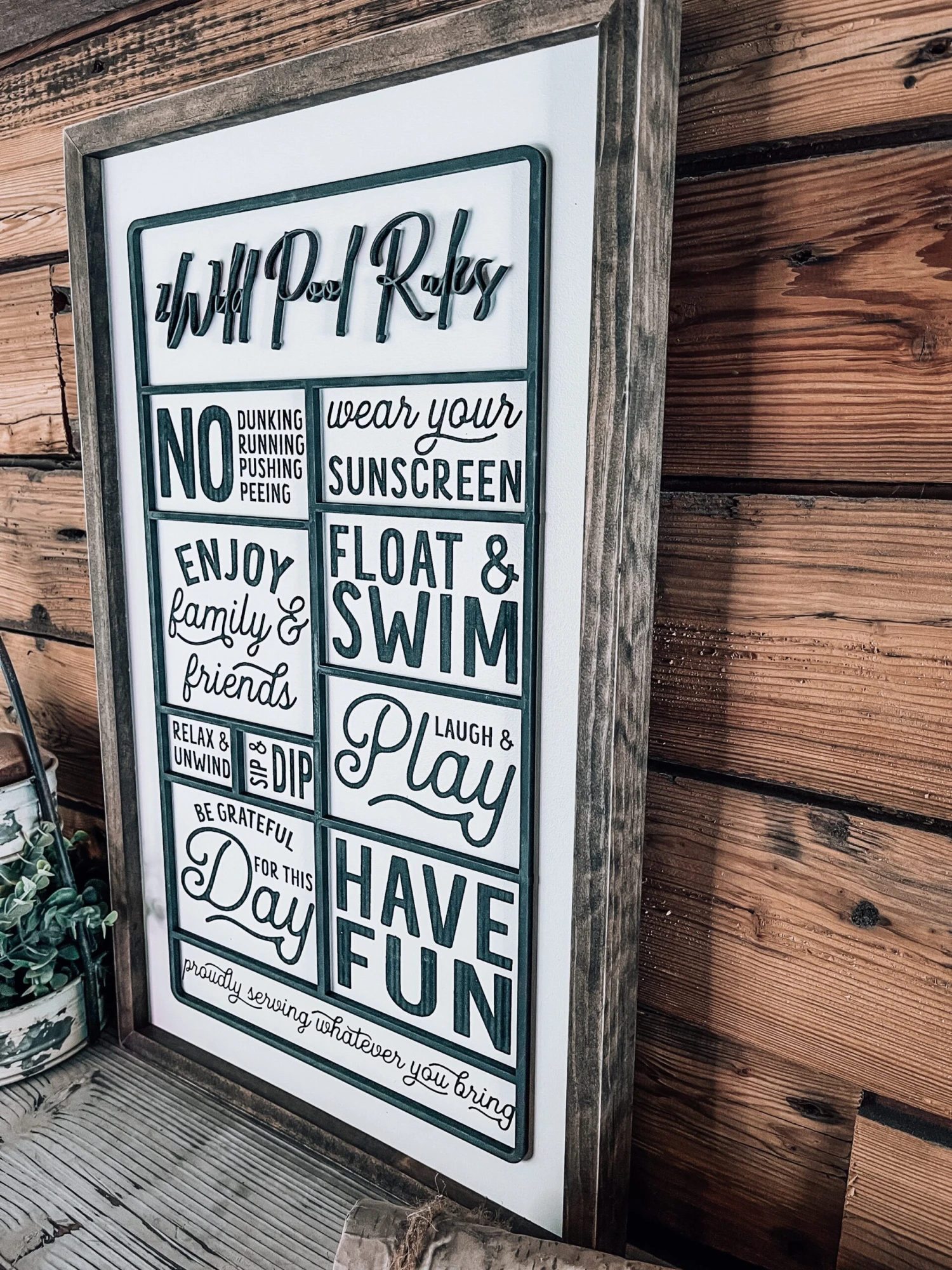 Pool Rules Sign | Personalized Farmhouse Home Decor 2 Pool Rules Sign | Personalized Farmhouse Home Decor - Image 2