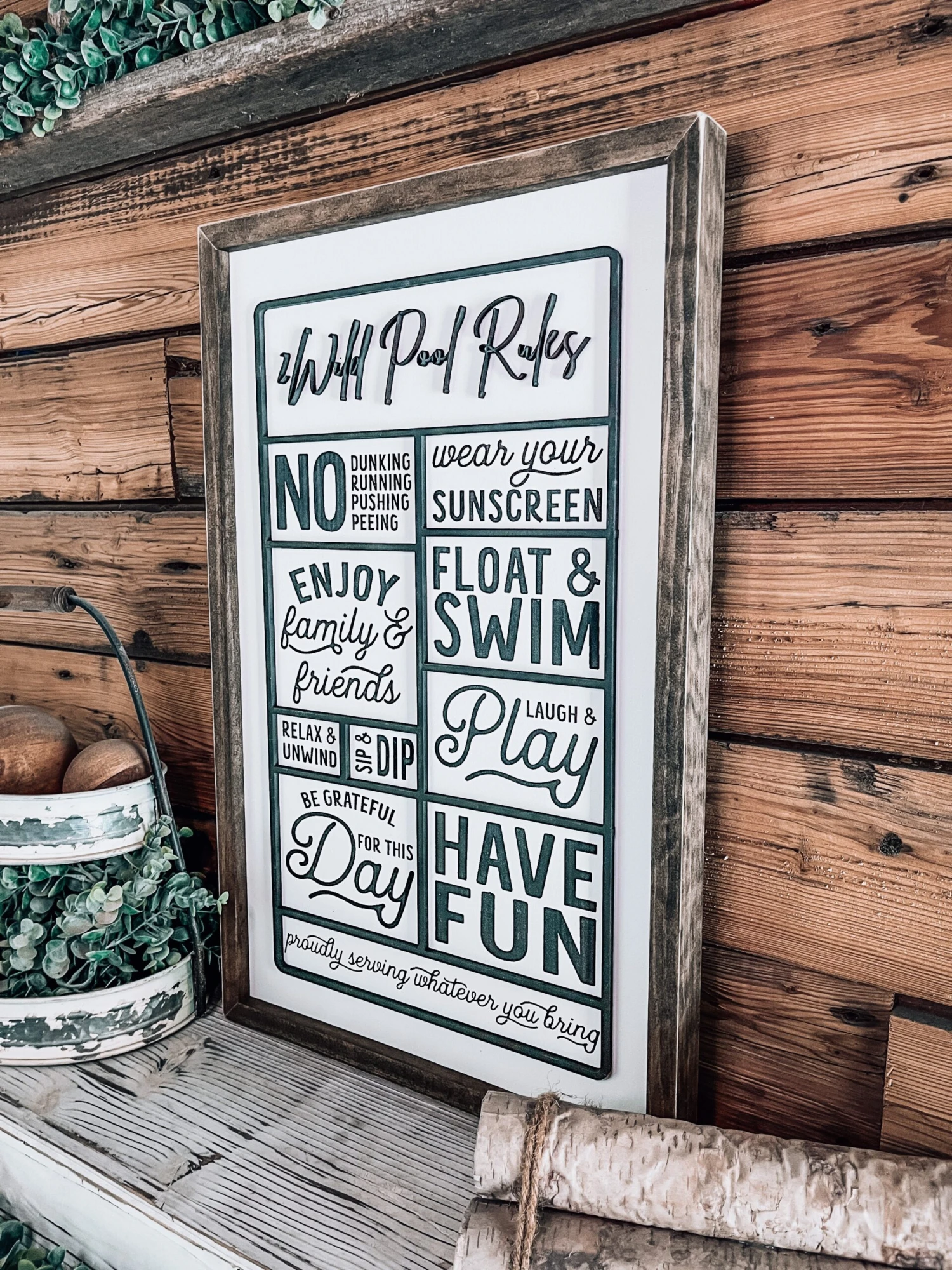 Pool Rules Sign | Personalized Farmhouse Home Decor 4 Pool Rules Sign | Personalized Farmhouse Home Decor - Image 4