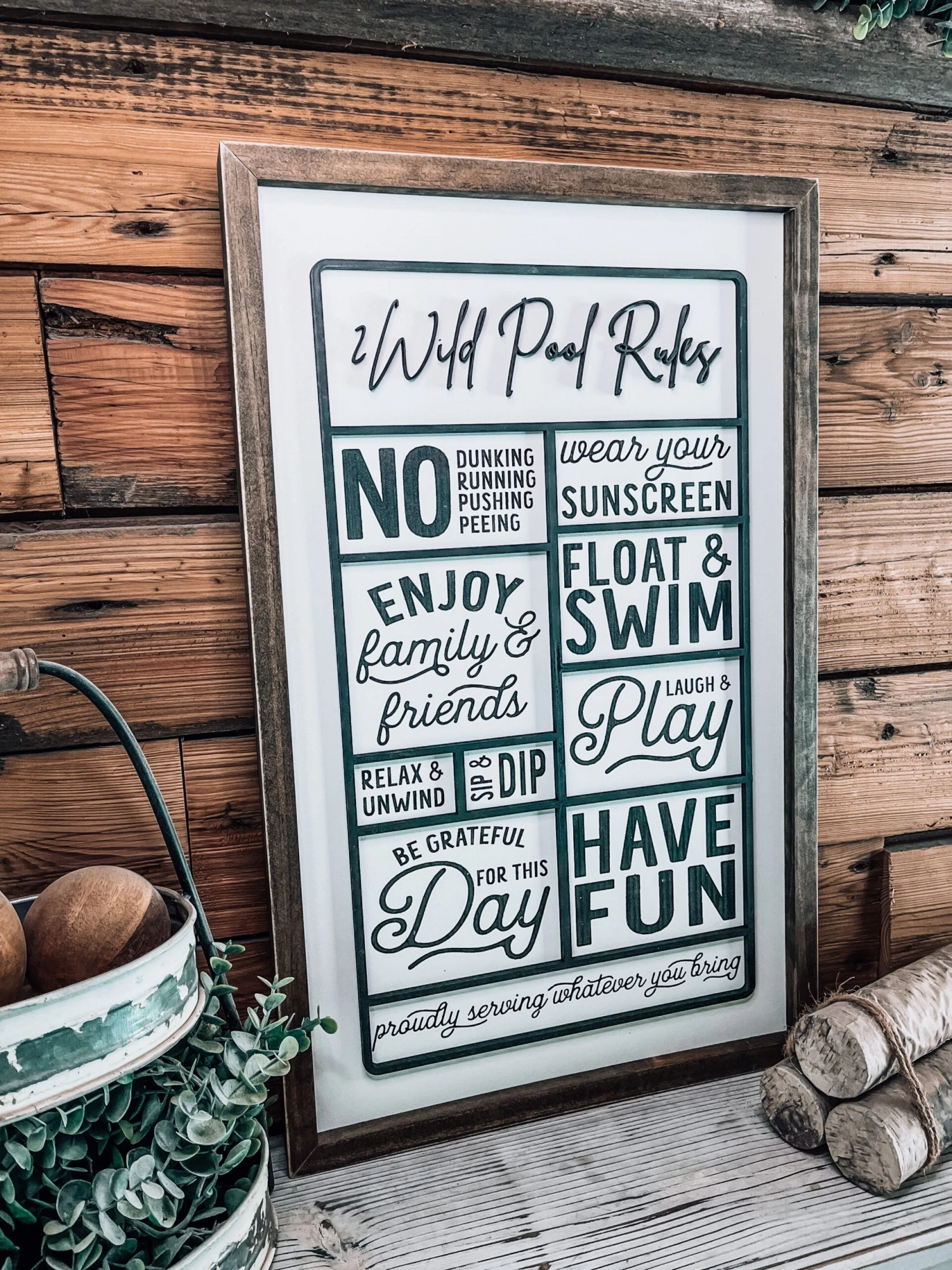 Pool Rules Sign | Personalized Farmhouse Home Decor 3 Pool Rules Sign | Personalized Farmhouse Home Decor - Image 3