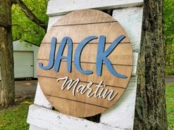 Personalized Raised Lettering Nursery Decor Sign With Child's Name 7 Personalized Raised Lettering Nursery Decor Sign With Child's Name -The Farmer’s Wife WI Deals Store jack 3
