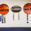Personalized 3D Cutout Sports Decor Sign With Child's Name | Sports Medal Display