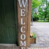 Raised Letter Welcome Sign | Vertical Welcome Sign | Rustic Front Porch Decor